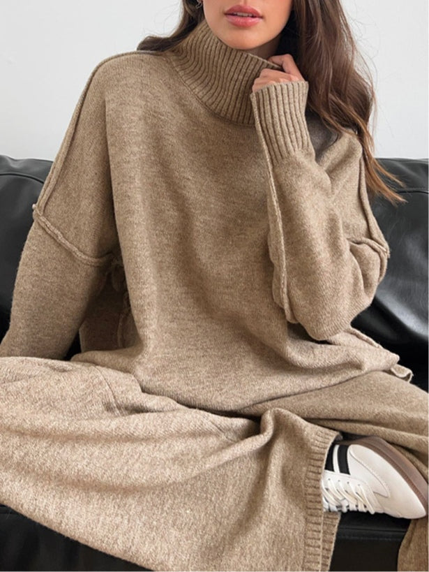Conjunto de suéter de tricô aconchegante Sofia