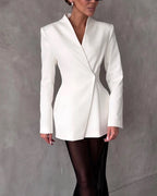 Lila Fashion Jacket & Perspective Skirt Set