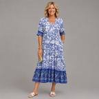 Keisha | Decote em V elegante com estampado floral