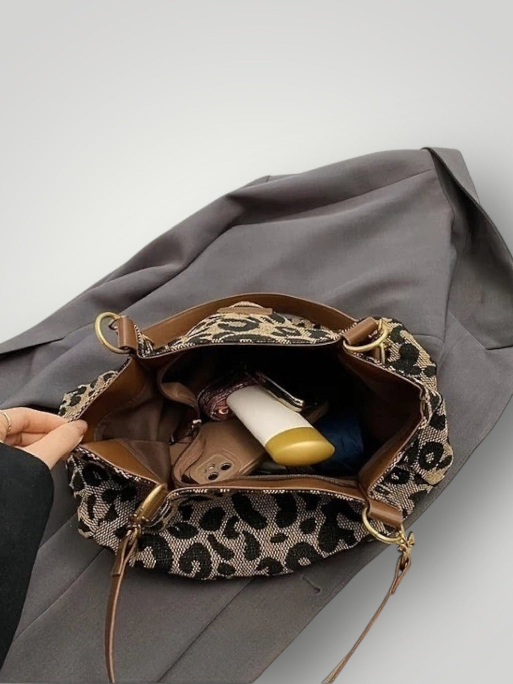 Leonara | Leopard Print Tote Bag