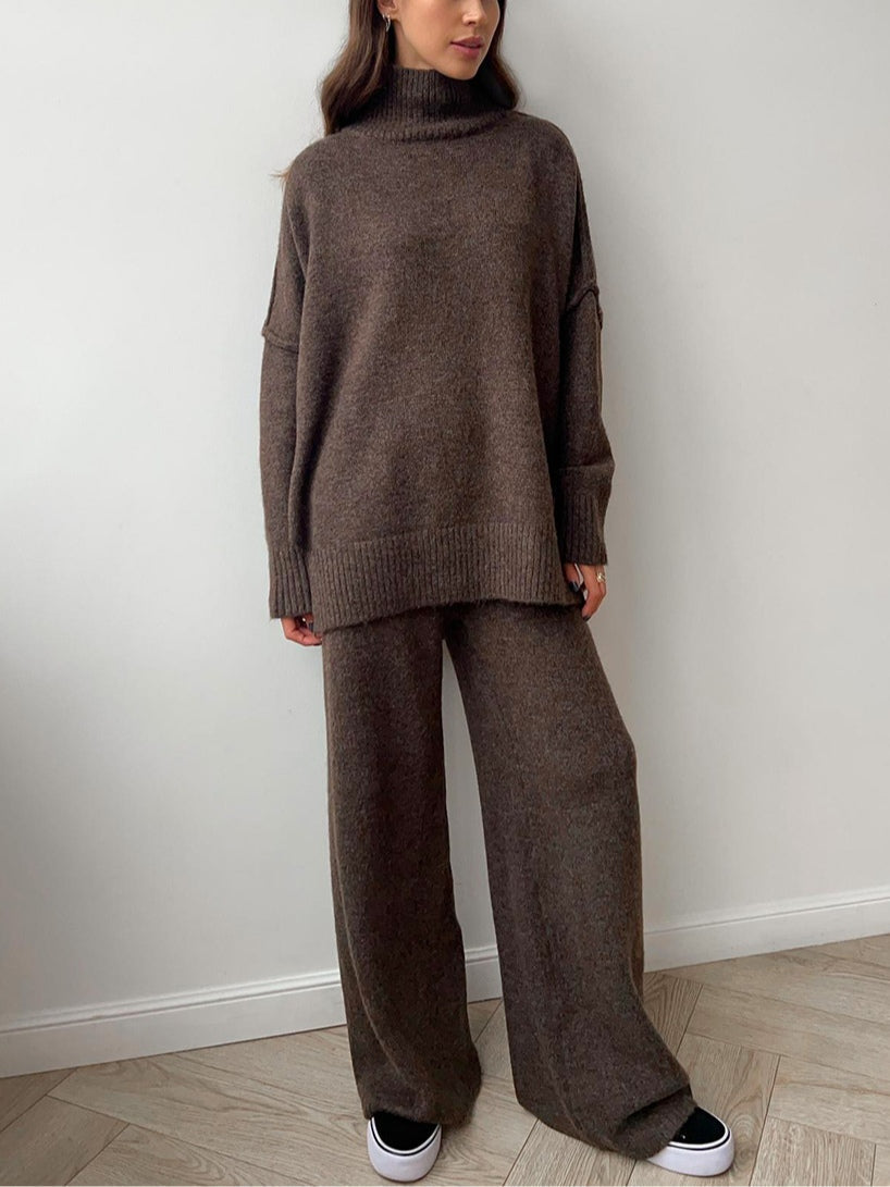 Conjunto de suéter de tricô aconchegante Sofia