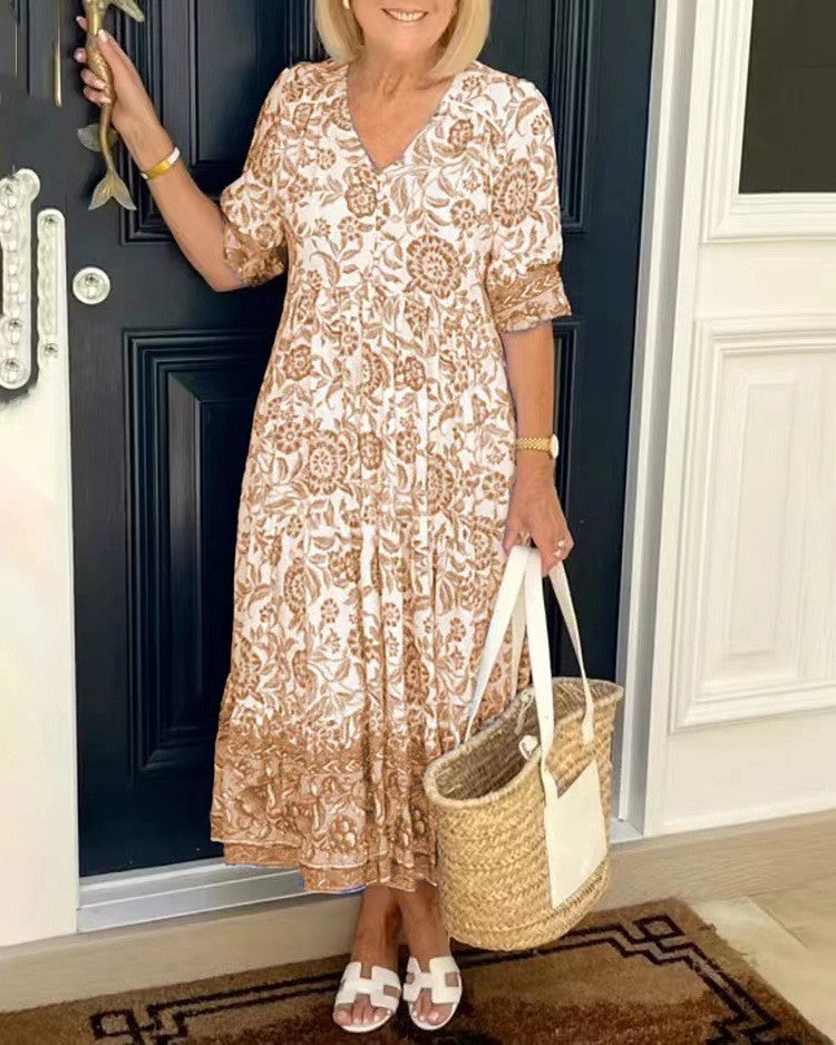 Keisha | Prenda floral elegante con escote en V
