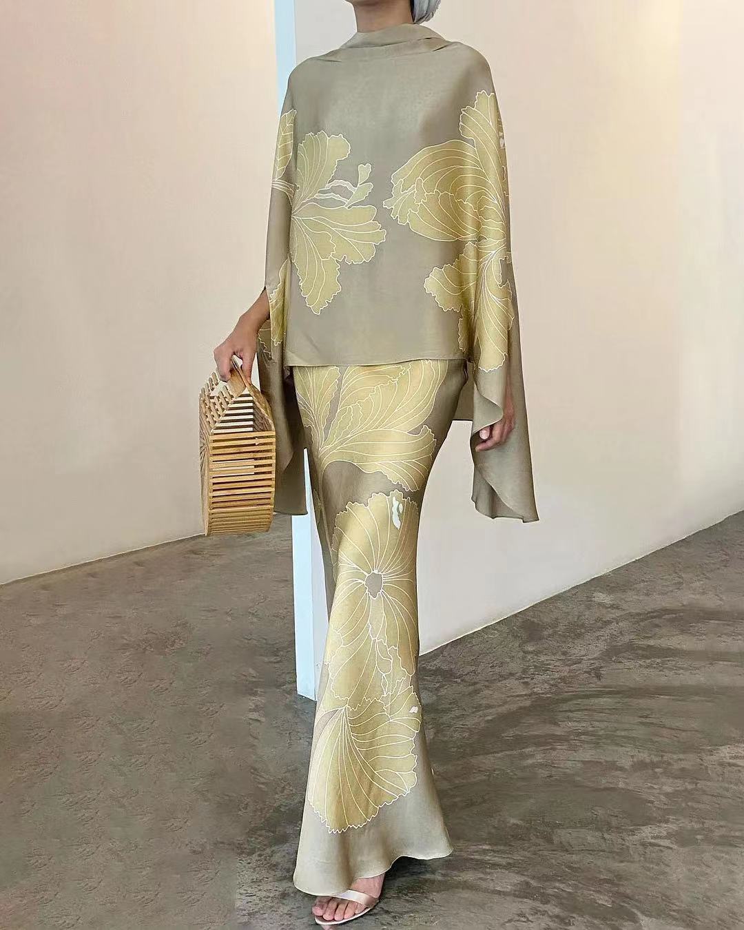 Conjunto Elena slim com estampa floral