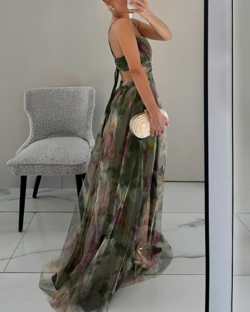 Marbella | Vestido largo de tirantes finos