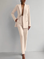 Sofia Blazer & High Waist Pants Set