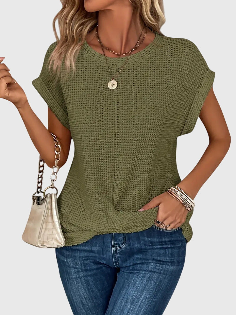 Isa | Blusa elegante com decote redondo