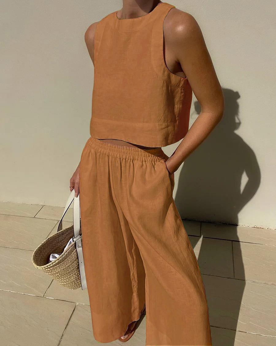 Conjunto de duas peças sem mangas Sienna