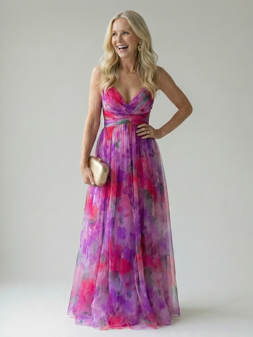 Isel | Vestido longo de caimento suave