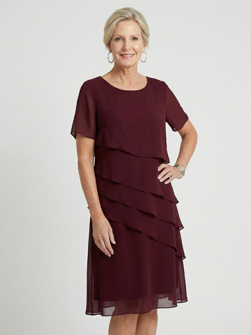 Orson | Vestido pelo joelho com contorno suave