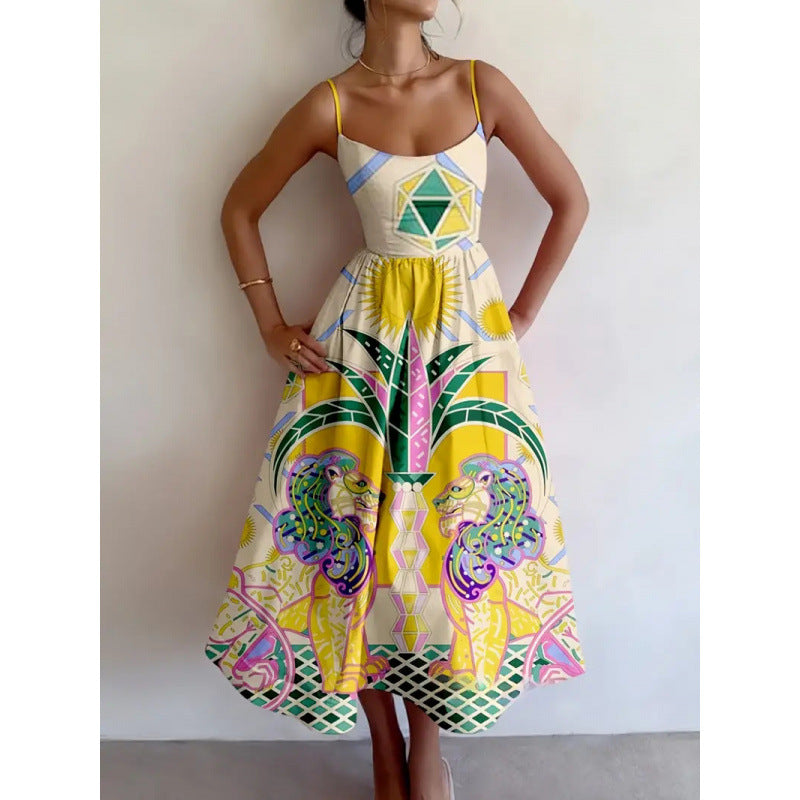 Zephyrelle | Vestido midi Templo do sol