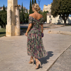 Lydia | Vestido largo con hombros descubiertos
