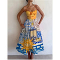 Calyndra | Vestido midi Sol del paraíso