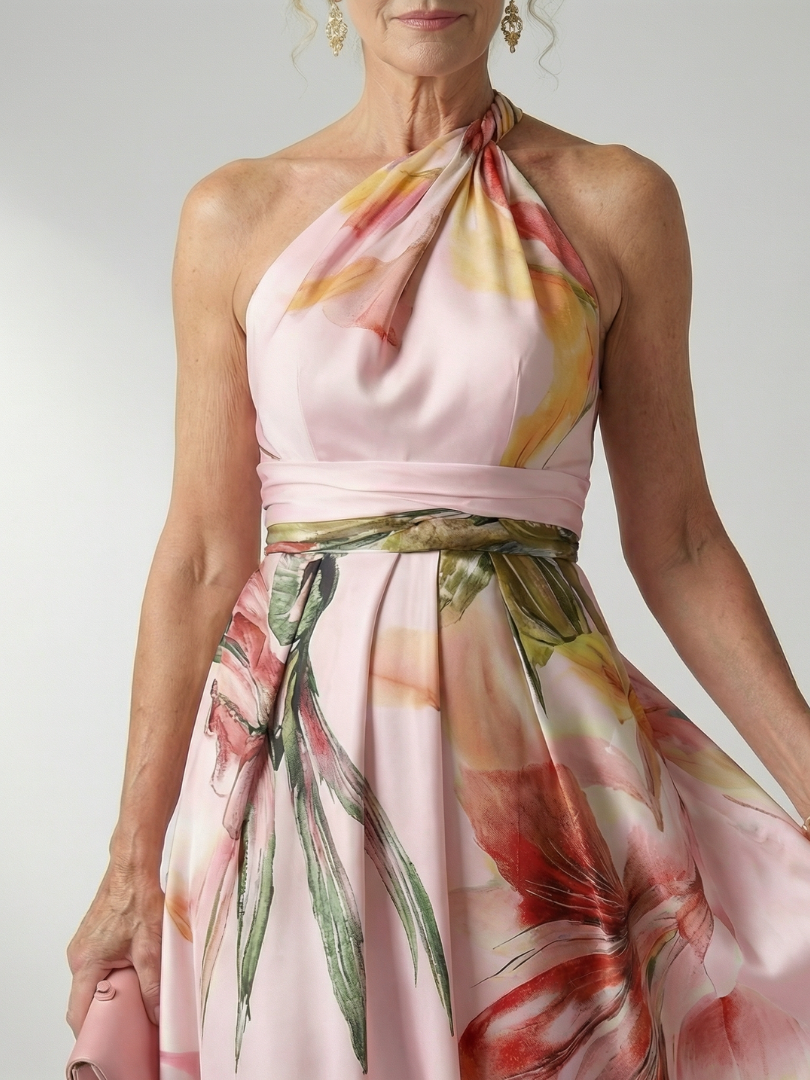 Amiel | Vestido largo ligero de flores