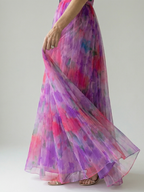 Isel | Vestido maxi suave com trespasse