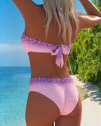 Sofie - Conjunto de biquíni com decote halter