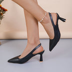 Sophia | Zapatos de tacón elegantes con correa trasera