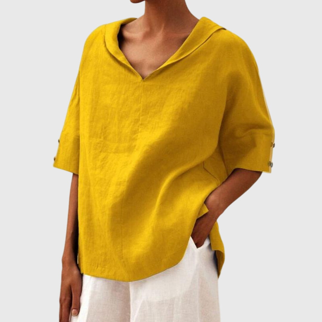 Joanna | Blusa casual de corte largo