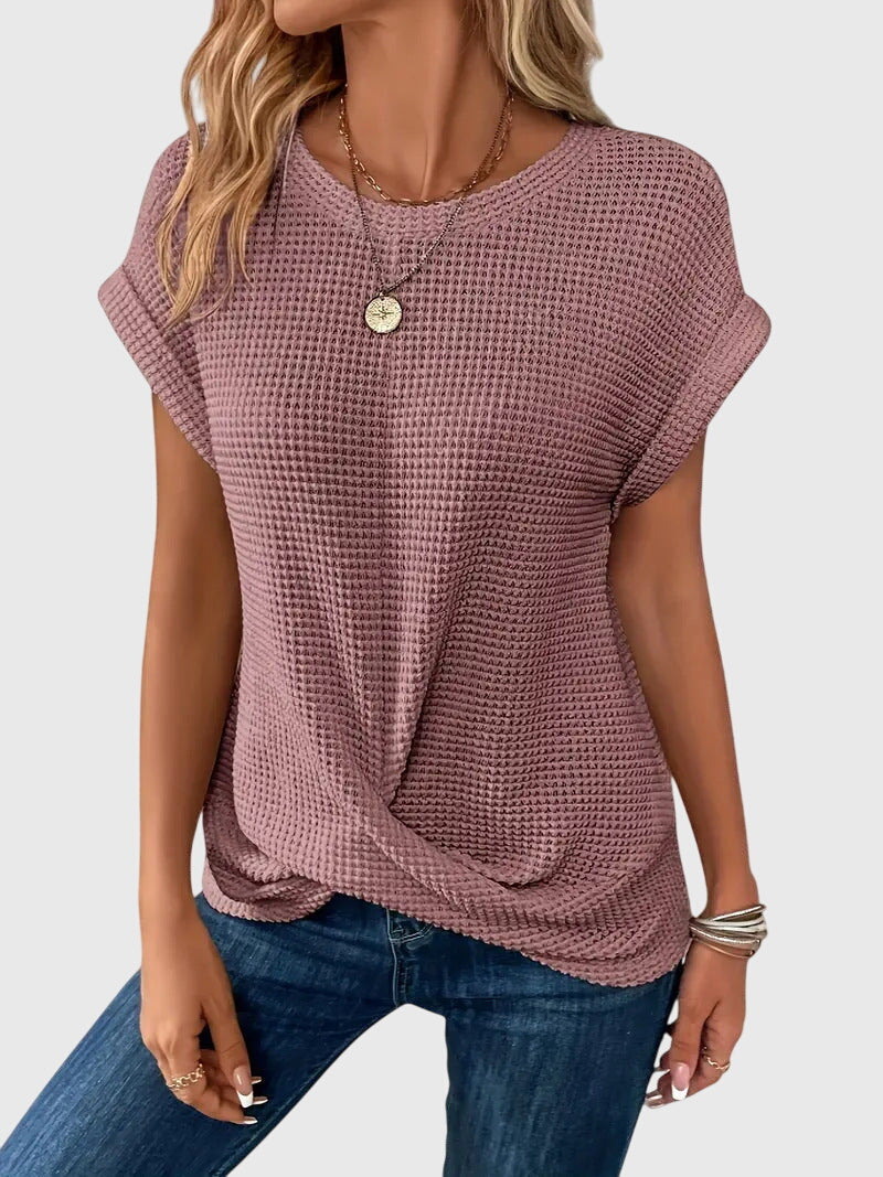 Isa | Blusa elegante com decote redondo
