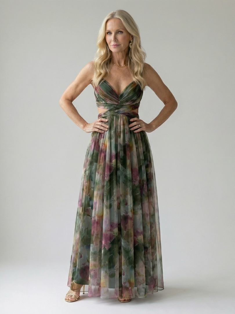 Isel | Vestido longo de caimento suave