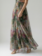 Isel | Vestido maxi suave com trespasse
