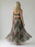 Isel | Vestido maxi suave com trespasse