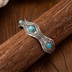 Western Style Turquoise Concho Cuff Bangle Bracelet