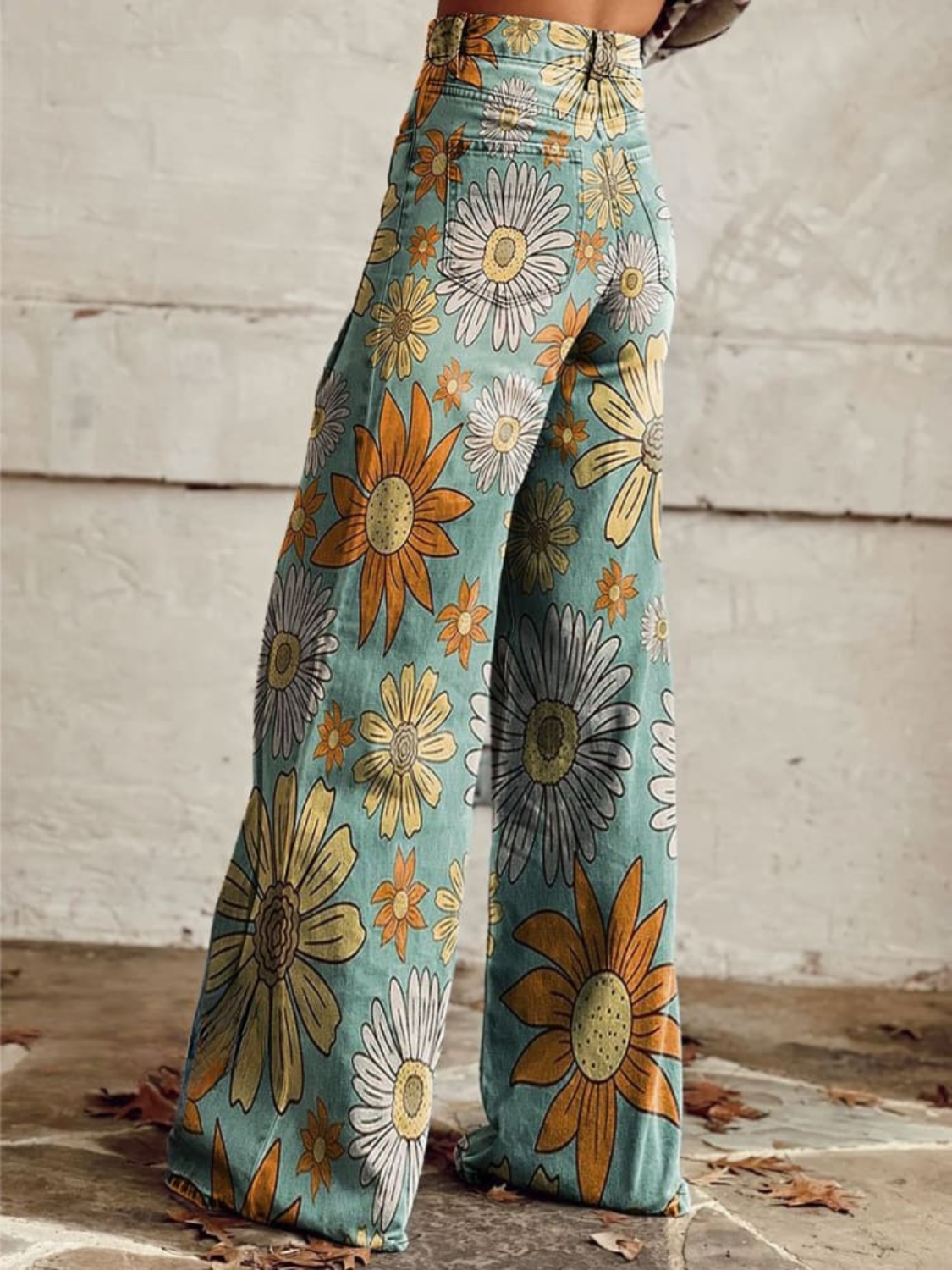 Cirilla - Calças pantalona florais