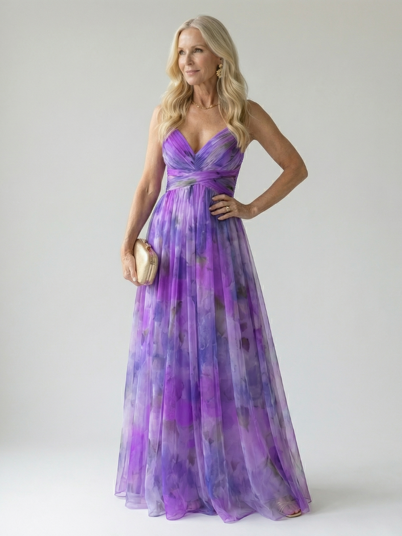 Isel | Vestido longo de caimento suave