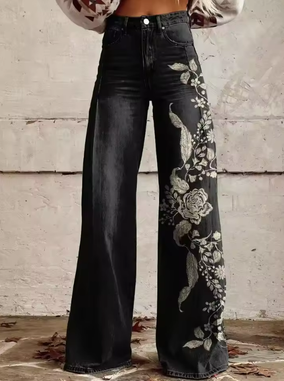 ECSLISSI - Calça boêmia elegante