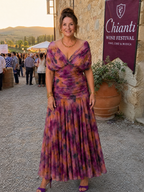 Calen | Vestido fluido midi ombro a ombro