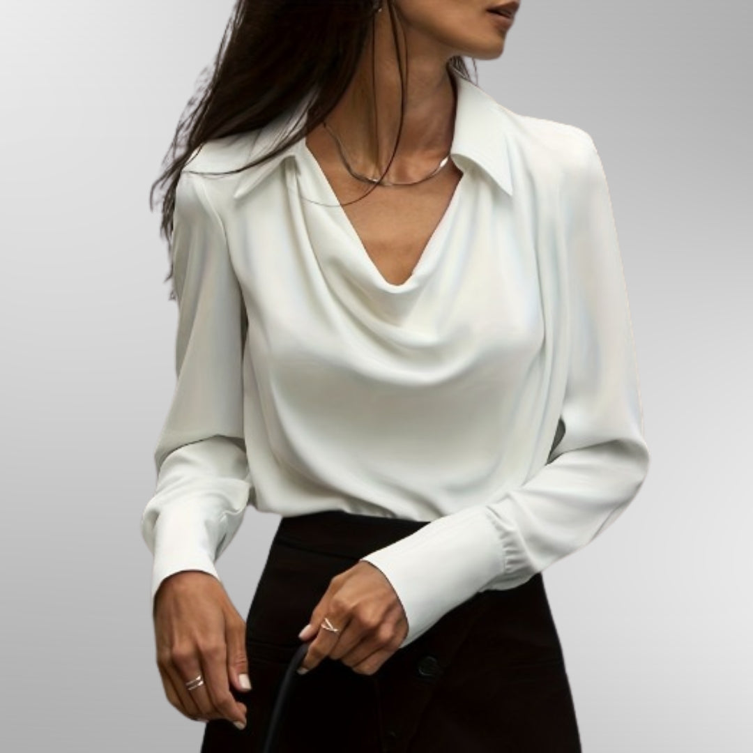 Violet | Blusa de cetim elegante