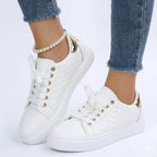Rosie | Women Quilted Low Top Sneakers