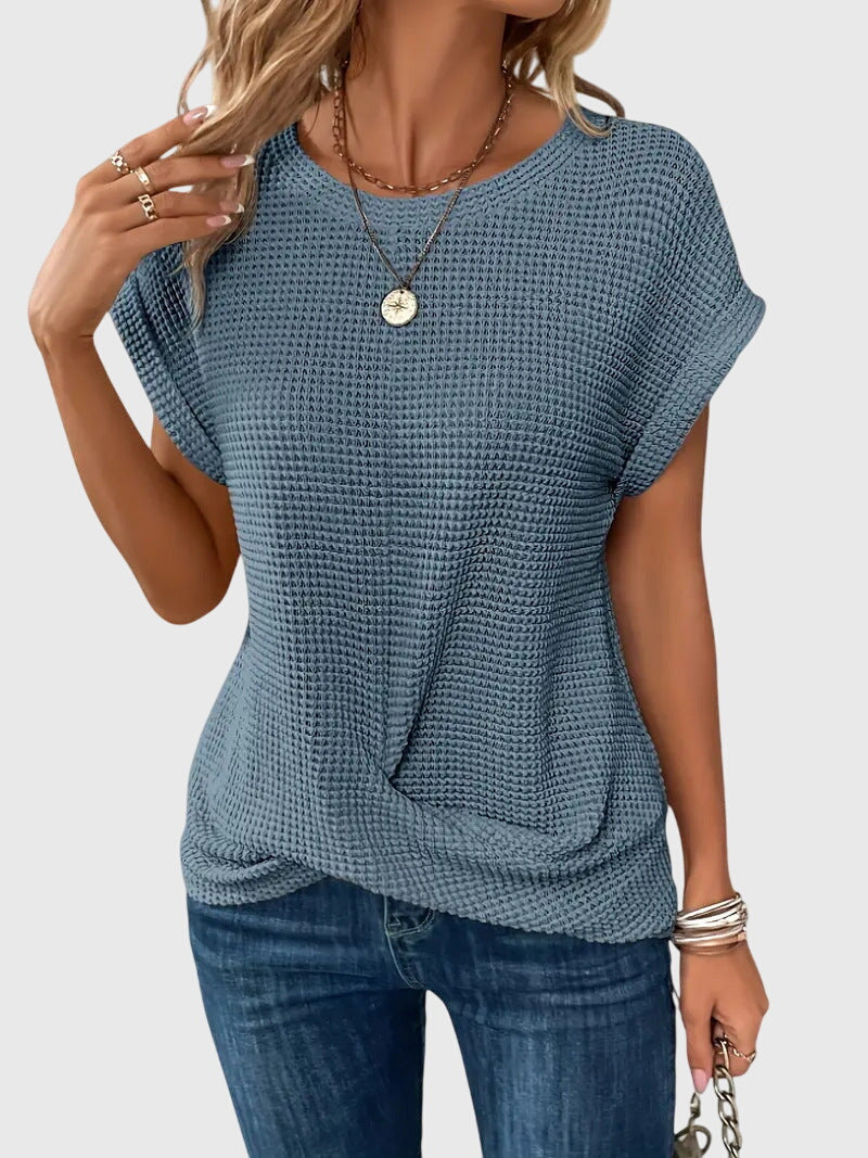 Isa | Blusa elegante com decote redondo