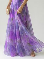 Isel | Vestido maxi suave com trespasse