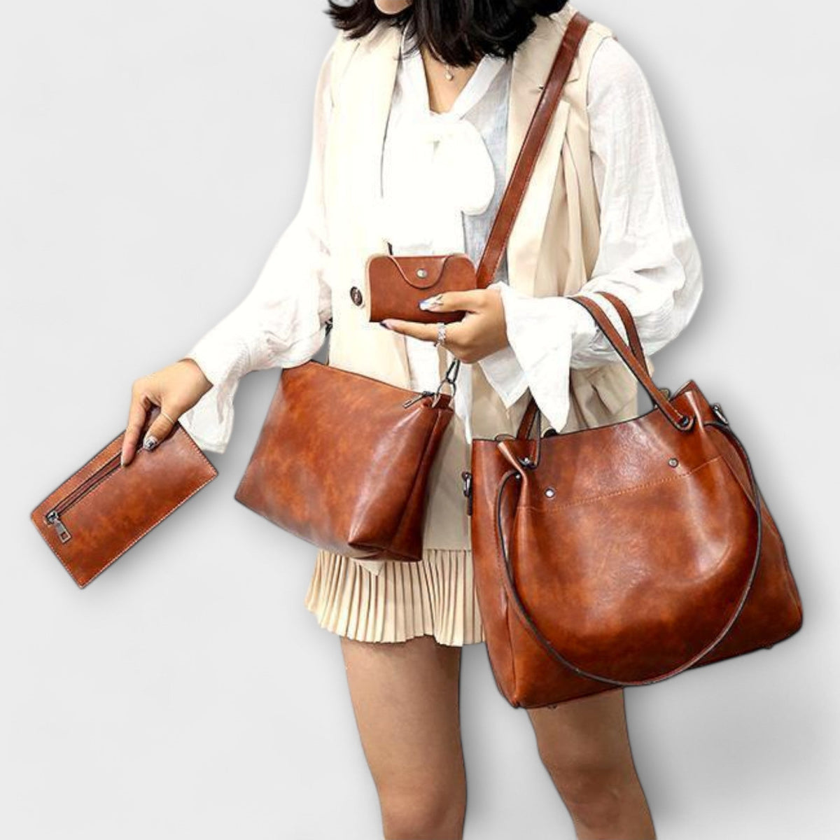 Olivia - Conjunto de 4 malas vintage