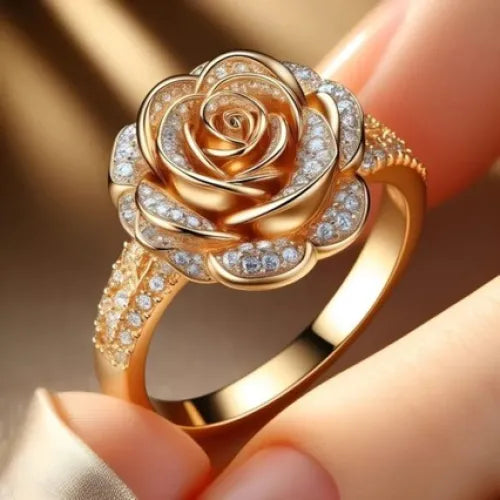 Anillo Floración Dorada