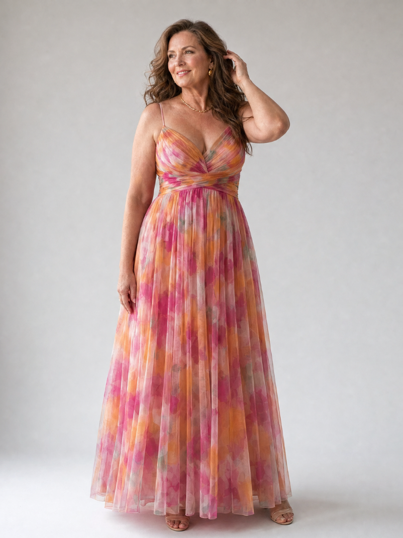 Isel | Vestido maxi suave com trespasse