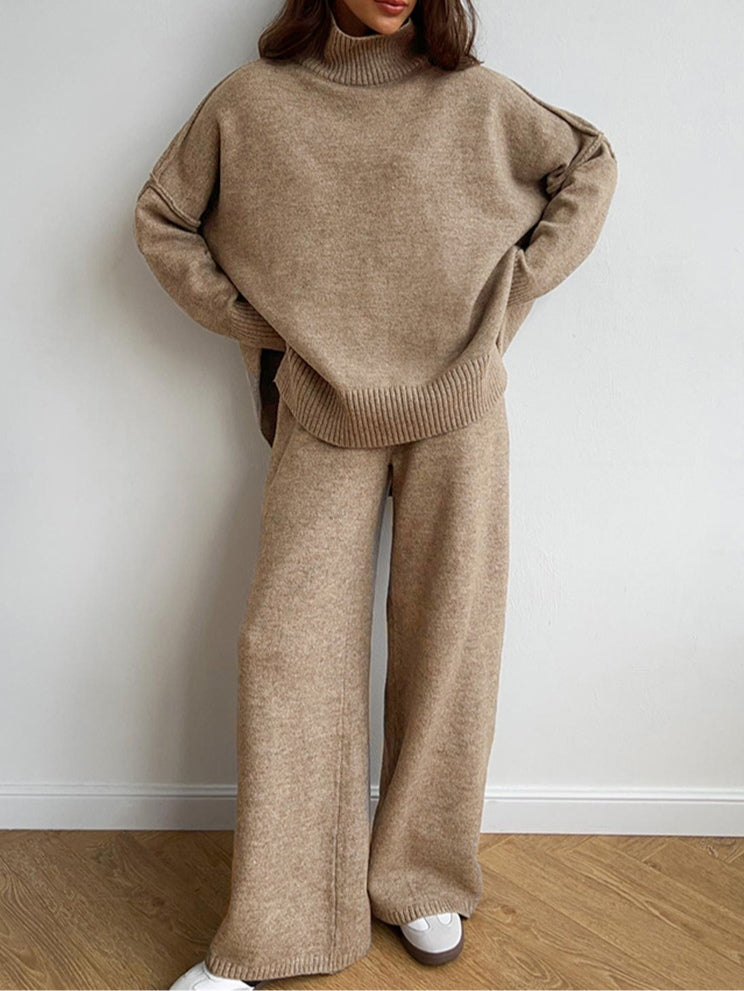Conjunto de suéter de tricô aconchegante Sofia