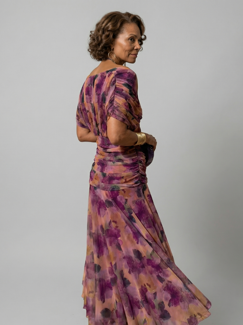 Calen | Vestidos midi fluidos com ombros descobertos