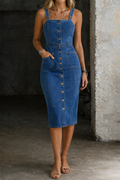 Indira | Vestido vaquero abotonado