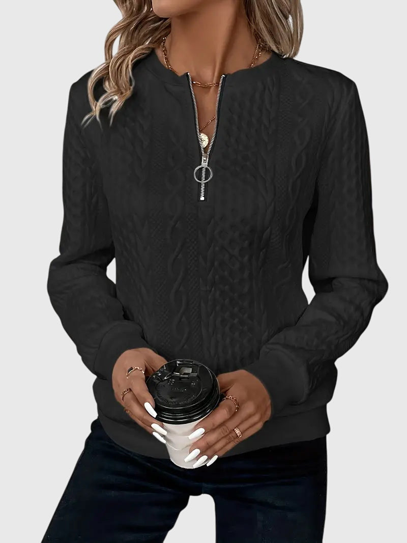 Nora | Sweater with Zipper