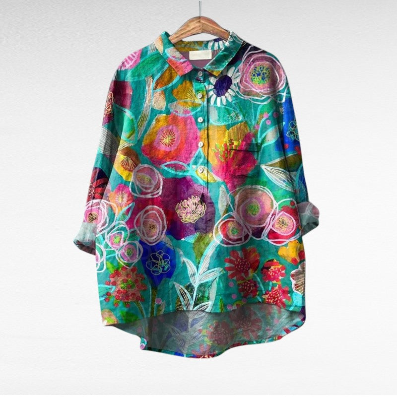 Emily | Elegante blusa veraniega vaporosa