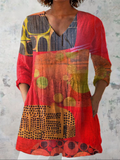 Lucie | Blusa larga con escote de pico