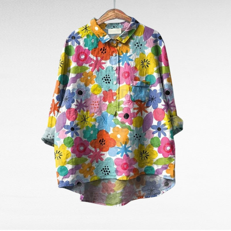 Emily | Elegante blusa veraniega vaporosa