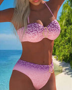 Sofie - Conjunto de biquíni com decote halter