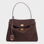 Libby | Structured Leather Handbag with Magnetic Flap Closure