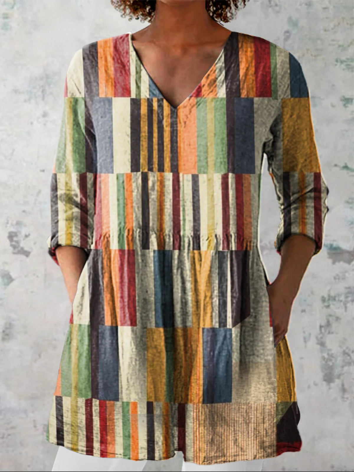 Chloe | Blusa larga con escote de pico