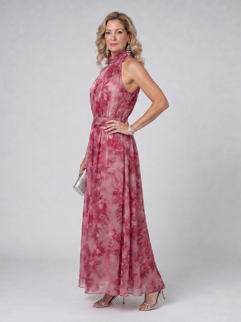 Avien | Vestido midi suave con cuello halter