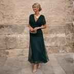 Lydia | Vestido largo con hombros descubiertos