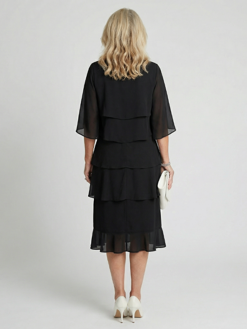Brent | Vestido midi em camadas